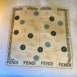Fendi Silk Square Scarf 34”